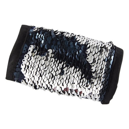 Abilitations Sensory Sequin Sleeve, 4 x 2 in Diameter, Blue/Silver SS456E